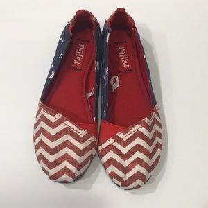 Red/White/Blue flats